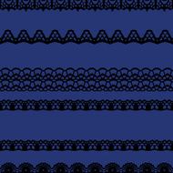 Black and blue lace seamless stripes pattern N2