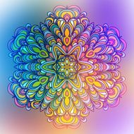 Abstract Flower Mandala Decorative element for design