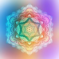 Abstract Flower Mandala Decorative element for design N2