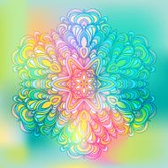 Abstract Flower Mandala Decorative element for design N4