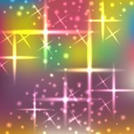 Blurred background with sparks