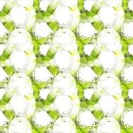 Seamless watercolor pattern with circles