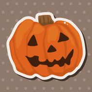 Halloween pumpkin theme elements N10