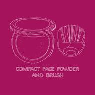 face powder and brush