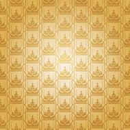 Vintage Pattern Wallpaper Old Color N18