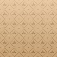 Vintage Pattern Wallpaper Brown Color N21