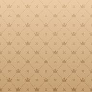 Vintage Pattern Wallpaper Brown Color N22
