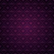 Vintage Pattern Wallpaper Purple Color N4