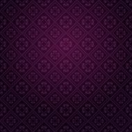 Vintage Pattern Wallpaper Purple Color N6