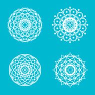 Ornament round set with mandala N2