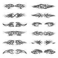 Vector tribal tattoos