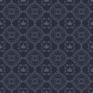 Seamless Pattern Vintage Wallpaper N55