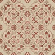 Seamless Pattern Vintage Wallpaper N57