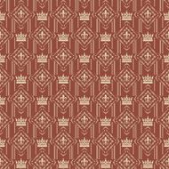 Seamless Pattern Vintage Wallpaper N91