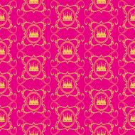 Seamless Pattern Vintage Wallpaper N110
