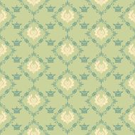 Seamless Pattern Vintage Wallpaper N112