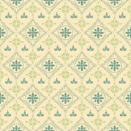 Seamless Pattern Vintage Wallpaper N116