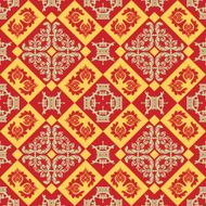 Seamless Pattern Vintage Wallpaper N121
