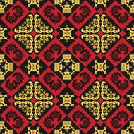 Seamless Pattern Vintage Wallpaper N123