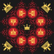 Seamless Pattern Vintage Wallpaper N124