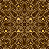 Seamless Pattern Vintage Wallpaper N126