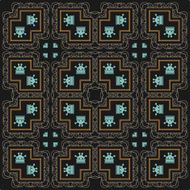 Seamless Pattern Vintage Wallpaper N128