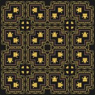 Seamless Pattern Vintage Wallpaper N129