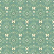 Seamless Pattern Vintage Wallpaper N133