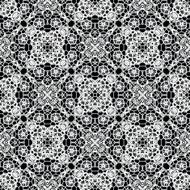 Lace black seamless mesh pattern N3