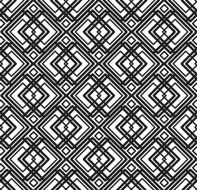 vector abstract seamless geometric black and white pattern N2