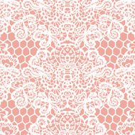Lace seamless pattern with flowers N57