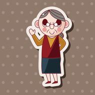 family grandmother character theme elements N28