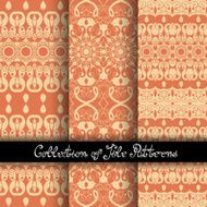 Set of 3 Seamless Vintage Patterns (Vector) N9