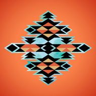 Navajo aztec textile inspiration pattern Native american indian N3