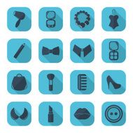 Flat concept set modern design fashion beauty jewelry N3