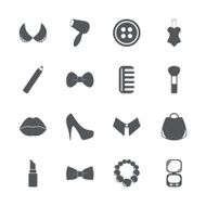 Flat concept set modern design fashion beauty jewelry N6