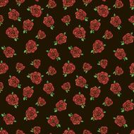 Pattern with red roses N3