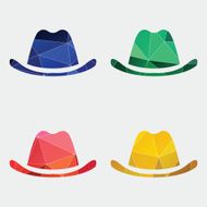 classic hat icon Abstract Triangle