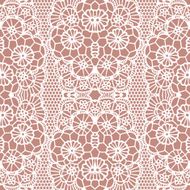 Lace seamless pattern with flowers N64