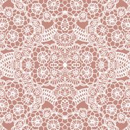 Lace seamless pattern with flowers N67