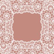 Vintage lace invitation card N12