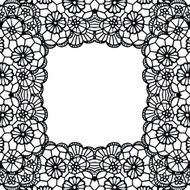 Vintage lace invitation card N13