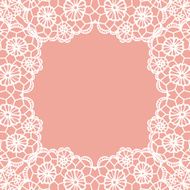 Vintage lace invitation card N15
