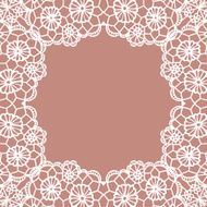 Vintage lace invitation card N16