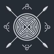 native ethnic art symbol N17