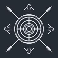 native ethnic art symbol N18