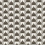 Seamless pattern Vector Retro N8