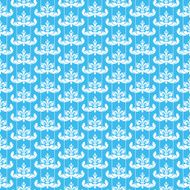 Seamless pattern Blue Vector N13