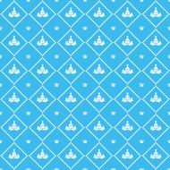 Seamless pattern Blue Vector N20