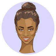 Portrait of beautiful black woman N8